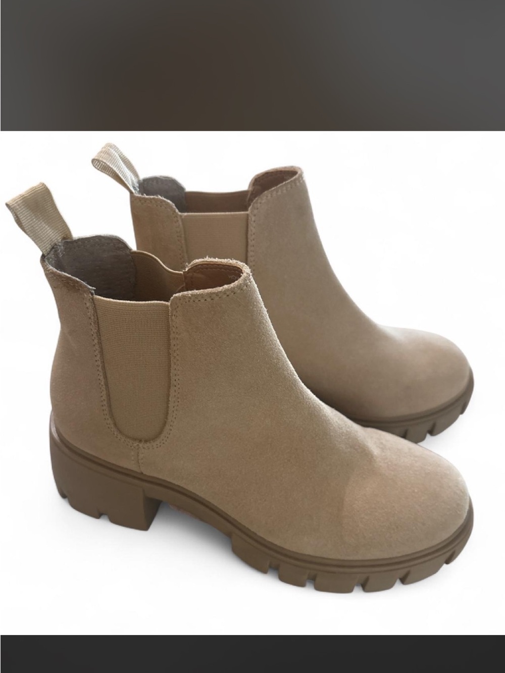 Steve Madden Beige Suede Chelsea Boot - Women's Ankle Boot